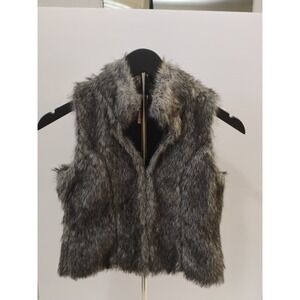 Cherokee Faux Fur Vest Hook And Eye‎ Closure Girls Sz M 7/8